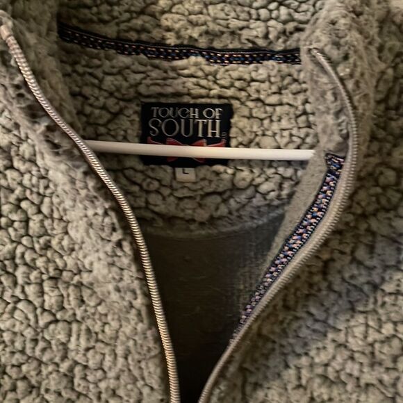 Toutch of the South Teddy Fleece Pullover Knit Sweater Size L - Picture 3 of 4
